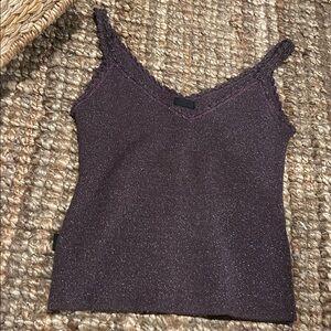 Ona Saez Grape Purple Mini Knit Tank Size 2